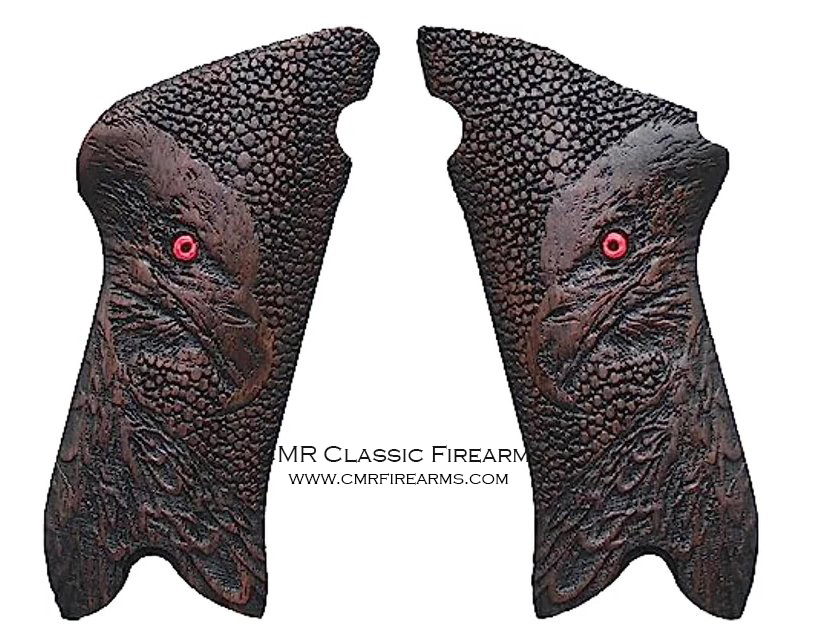 Luger P08 Walnut Eagle Eye Grips.Ref.#08EE